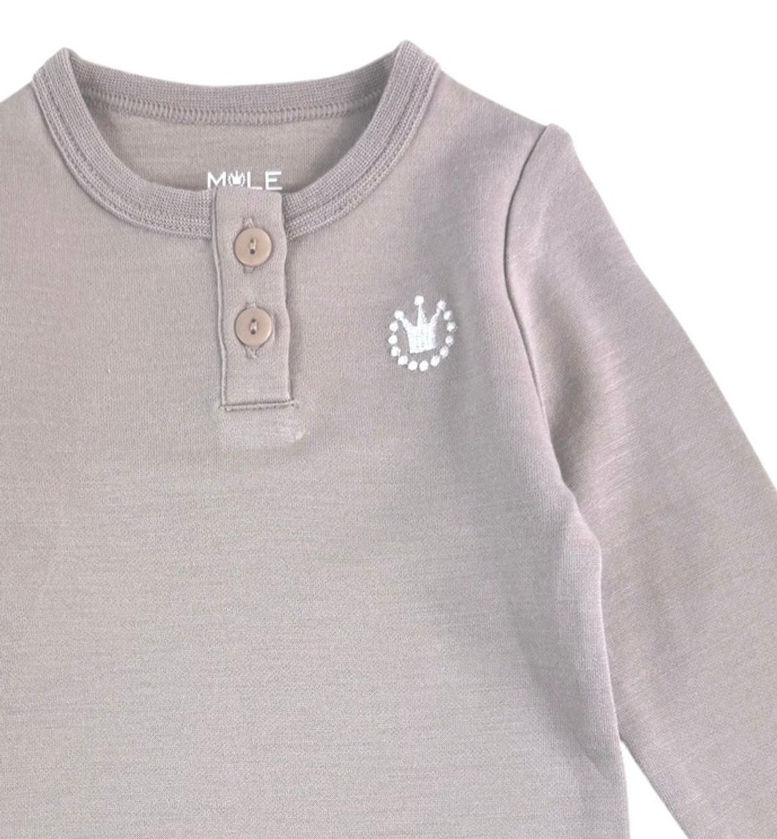 Scuba body med knappestolpe | Beige