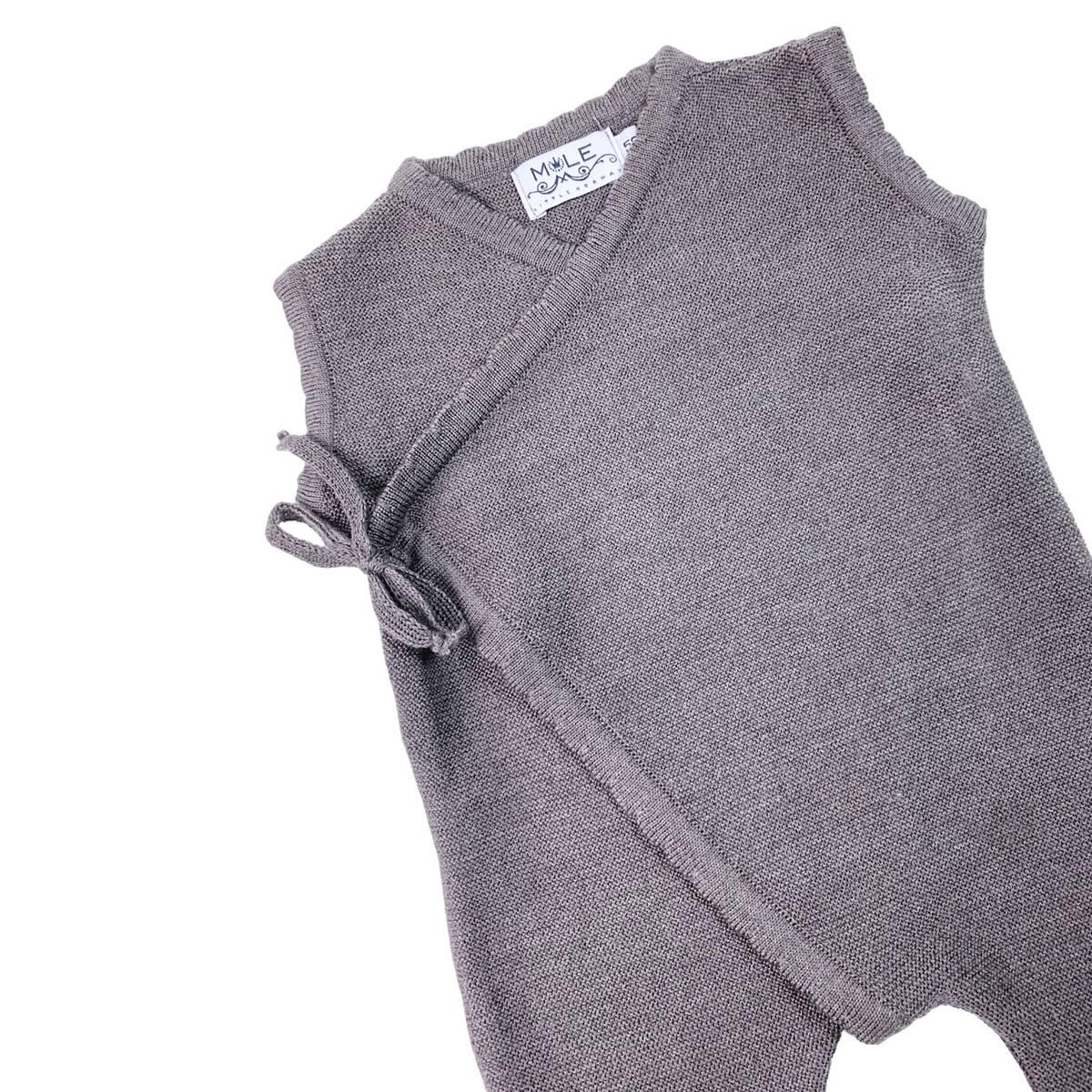 Newborn sparkebukse | Mørk brun